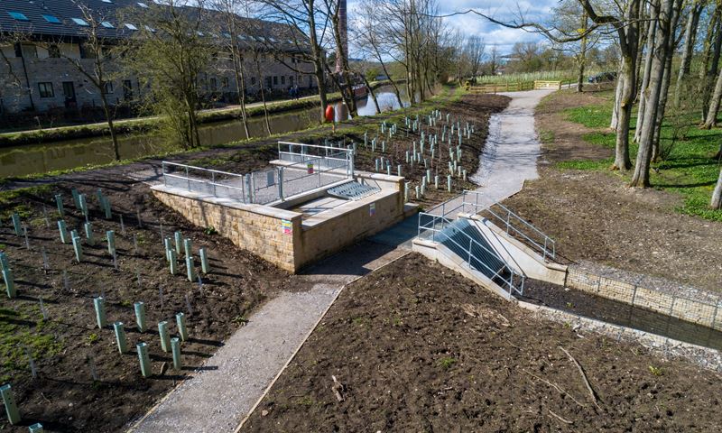 Series of water management works in Aireville Park complete